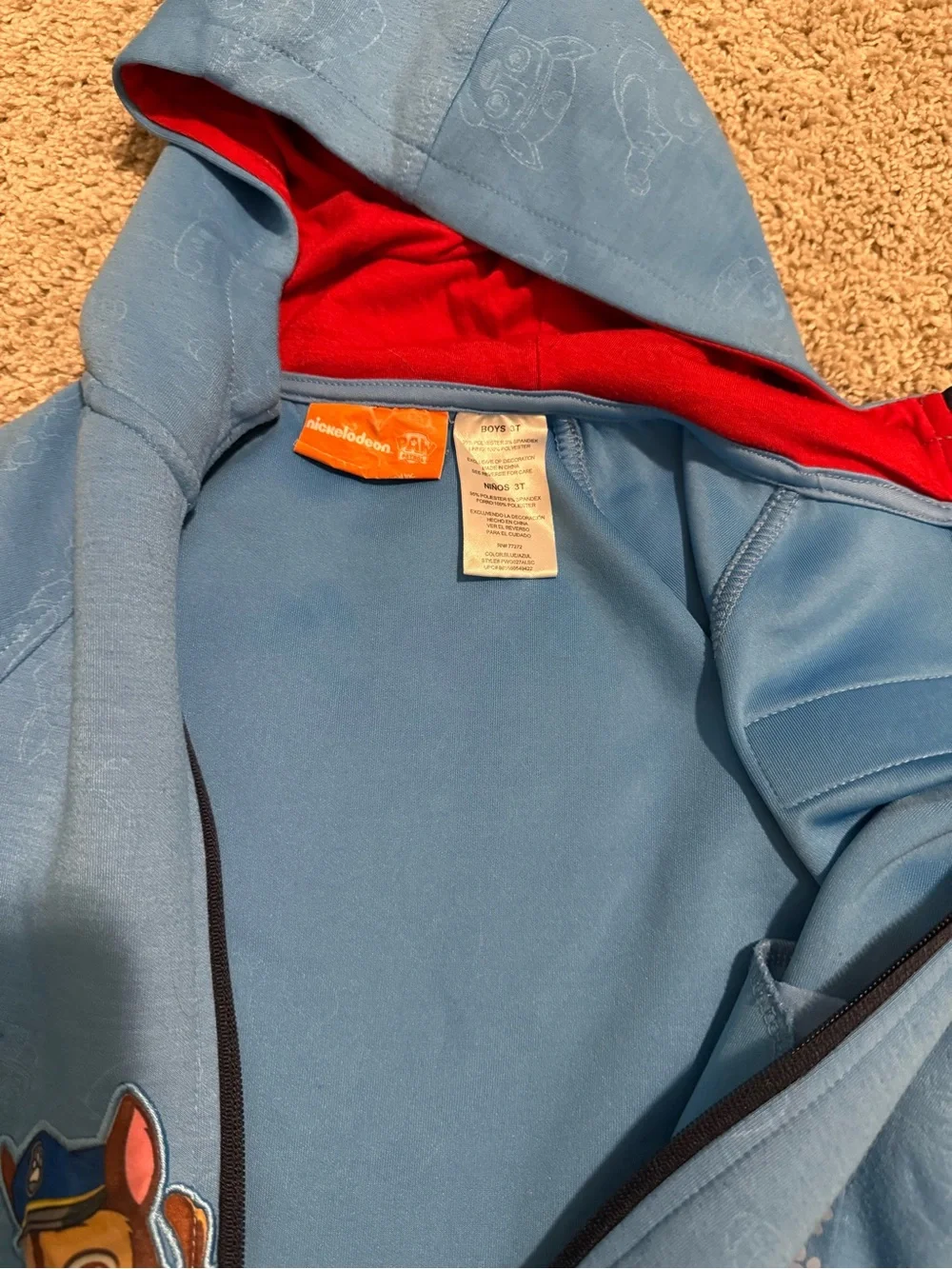 Paw Patrol 3-Piece Toddler Outfit - Blue Hoodie, Gray Tee, Navy Pants